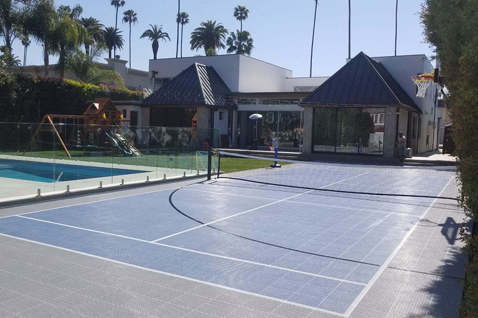 Personal Tennis and Basketball Court