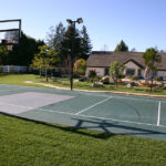 Our turf combined beautifully with this green court